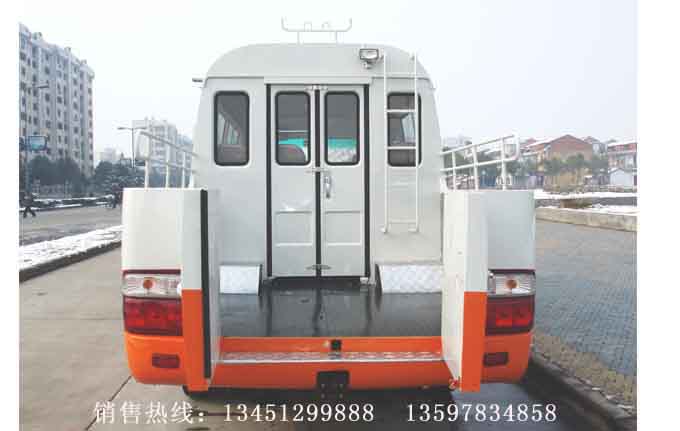 江淮7米14座汽油機電力工程車（國四）